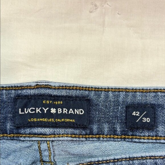 Lucky Brand 410 Athletic Slim Jeans with Natural Fading | Men's Size 42x30 - Picture 2 of 8